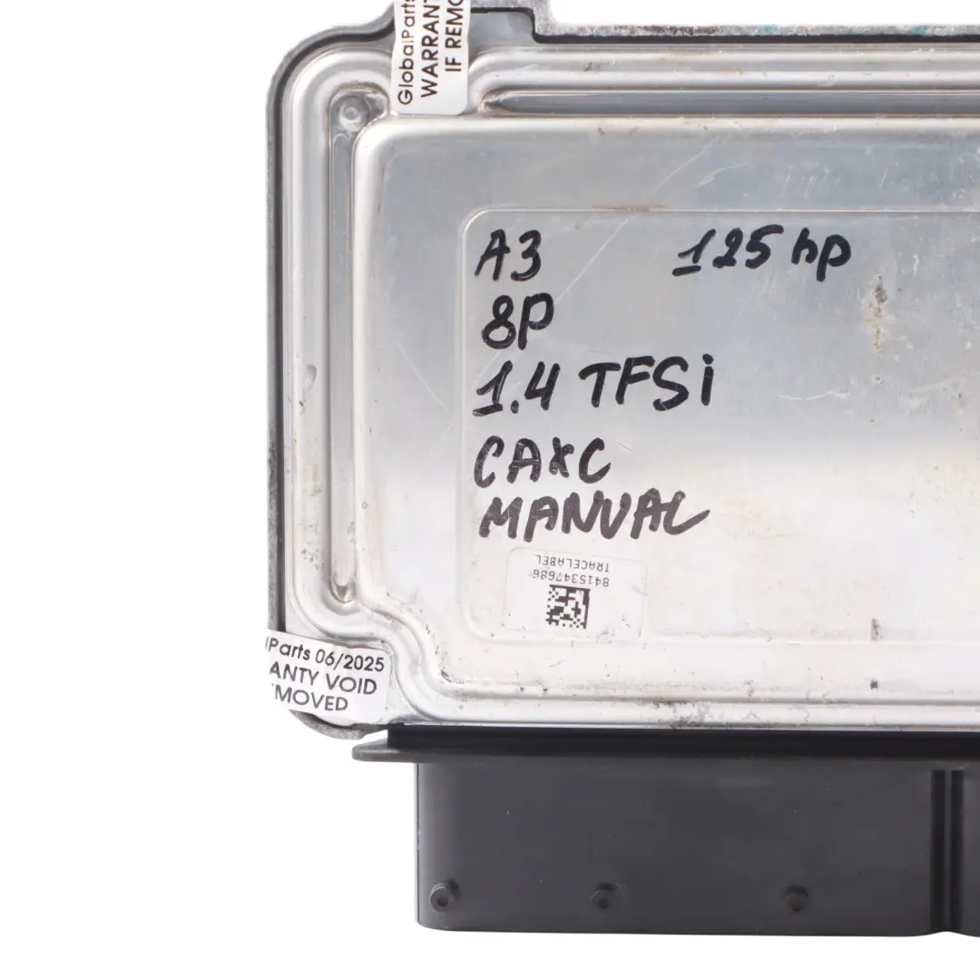 CAXC 1.4 TFSI 125HP Petrol Engine Control Unit ECU Manual to Audi A3 8P with Part number 03C906022AN Audi A3 8P CAXC 1.4 TFSI 125HP Petrol Engine Control Unit ECU Manual - SKU 03C906022AN - Part number 03C906022AN