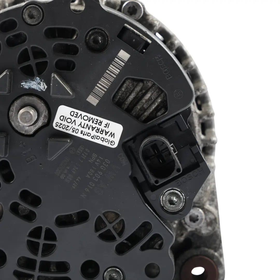 Audi A6 C6 2.0 TDI Alternator Generator 180A 14V Diesel - SKU 03G903016N - Numéro de pièce 03G903016N