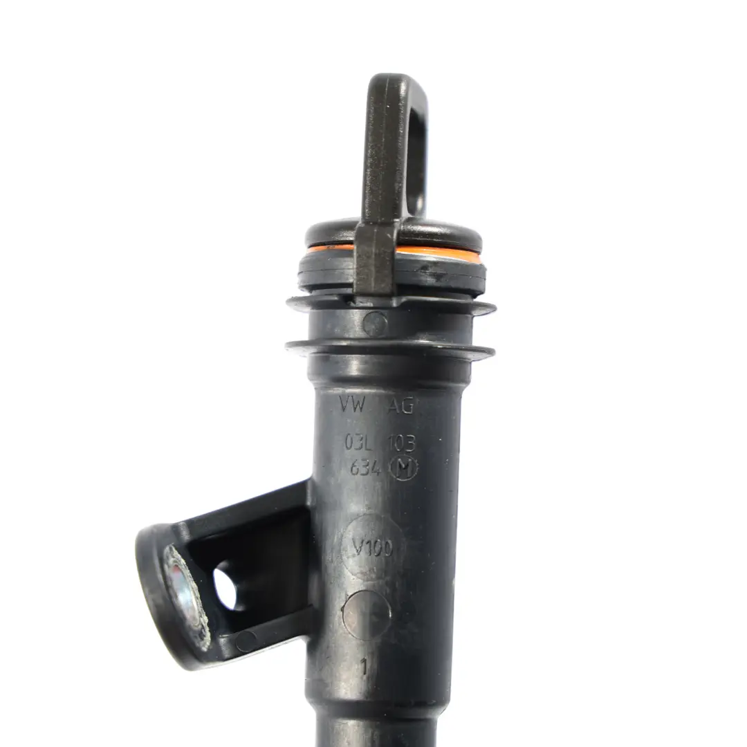 Oil Dipstick Tube Pipe Diesel 2.0 TDI to Audi Q3 8U Engine with Part number 03L103634M Audi Q3 8U Engine Oil Dipstick Tube Pipe Diesel 2.0 TDI - SKU 03L103634M - Part number 03L103634M