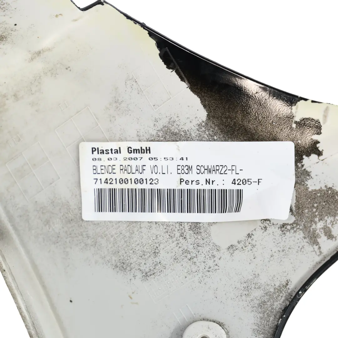 BMW X3 E83 Paso De Rueda Trasero Izquierdo Cubierta M Sport Schwarz 2 - 668 - SKU 0403486-SCH1 - Número de pieza 0403486
