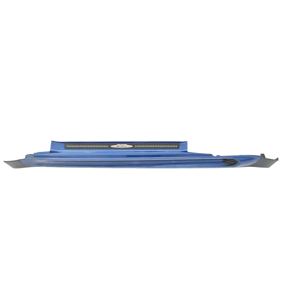 Mini R56 JCW Linke Tür Schwellerleiste Seitenverkleidung Lightning Blue - A63 - SKU 0404115-LB2 - Teilenummer 0404115