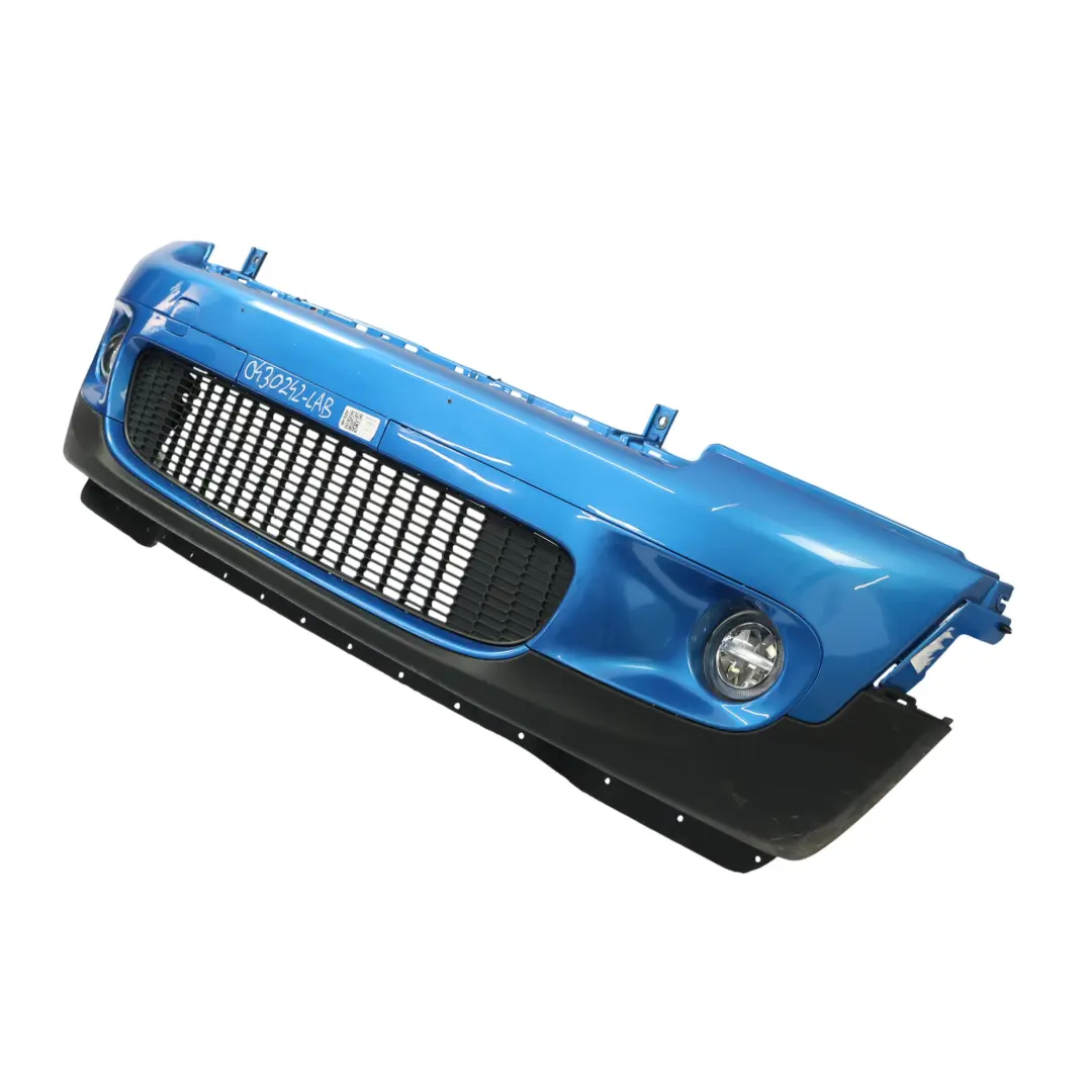 Front Bumper Trim Panel Laser Blue Metallic - A59 to Mini Cooper S R55 R56 with Part number 0430242 Mini Cooper S R55 R56 Front Bumper Trim Panel Laser Blue Metallic - A59 - SKU 0430242-LAB - Part number 0430242