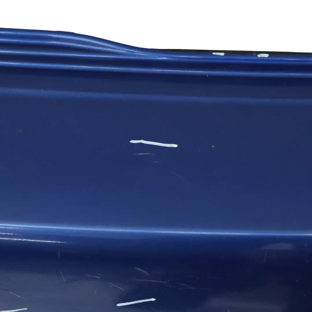 Bumper Cooper S Trim Panel Lightning Blue Metallic - A63 to Mini R56 R57 Rear with Part number 0430252 Mini R56 R57 Rear Bumper Cooper S Trim Panel Lightning Blue Metallic - A63 - SKU 0430252-LB - Part number 0430252
