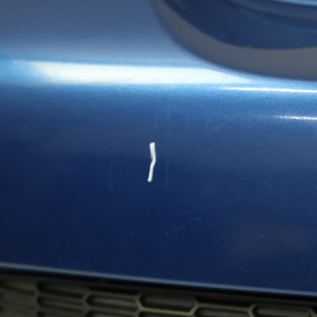Bumper Cooper S Trim Panel Lightning Blue Metallic - A63 to Mini R56 R57 Rear with Part number 0430252 Mini R56 R57 Rear Bumper Cooper S Trim Panel Lightning Blue Metallic - A63 - SKU 0430252-LB - Part number 0430252