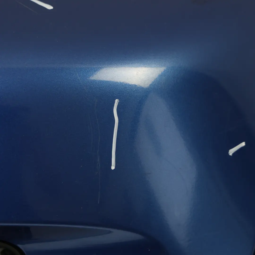 Bumper Cooper S Trim Panel Lightning Blue Metallic - A63 to Mini R56 R57 Rear with Part number 0430252 Mini R56 R57 Rear Bumper Cooper S Trim Panel Lightning Blue Metallic - A63 - SKU 0430252-LB - Part number 0430252