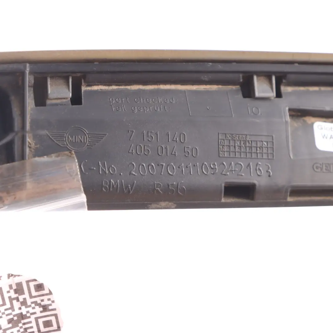 Mini R56 Boot Lid Trunk Tailgate Grab Handle Eclipse Grey Metallic - B24 - SKU 0430312-ECG - Part number 0430312