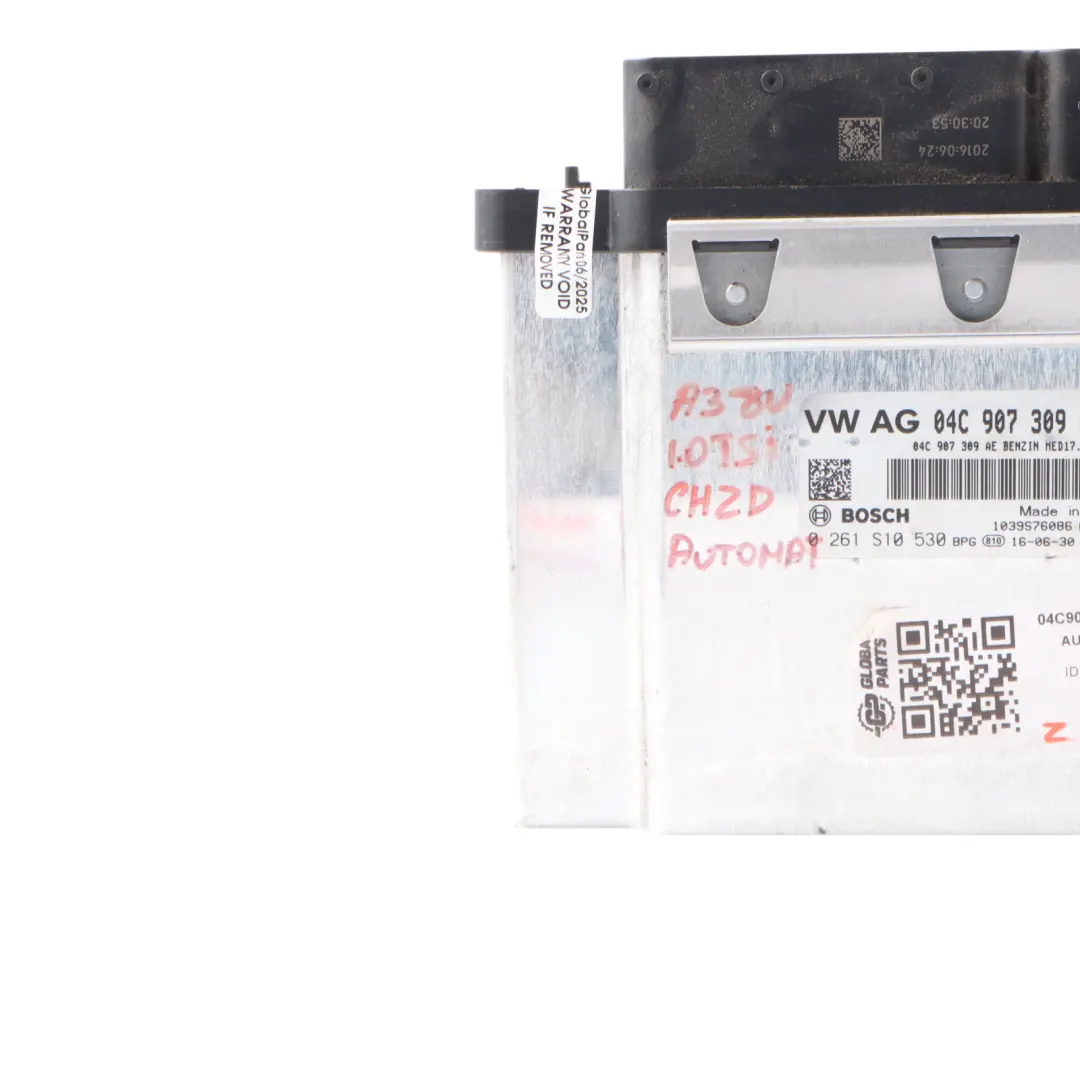 CHZD 115HP Quattro Engine ECU Automatic to Audi A3 8V 1.0 TFSI with Part number 04C907309AE Audi A3 8V 1.0 TFSI CHZD 115HP Quattro Engine ECU Automatic - SKU 04C907309AE - Part number 04C907309AE