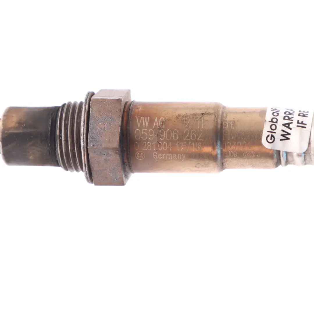 Exhaust Lambda Oxygen Sensor to Audi A1 8X 1.2 1.4 TSI VW Golf 7 Petrol with Part number 04E906262EB Audi A1 8X 1.2 1.4 TSI VW Golf 7 Petrol Exhaust Lambda Oxygen Sensor - SKU 04E906262EB - Part number 04E906262EB
