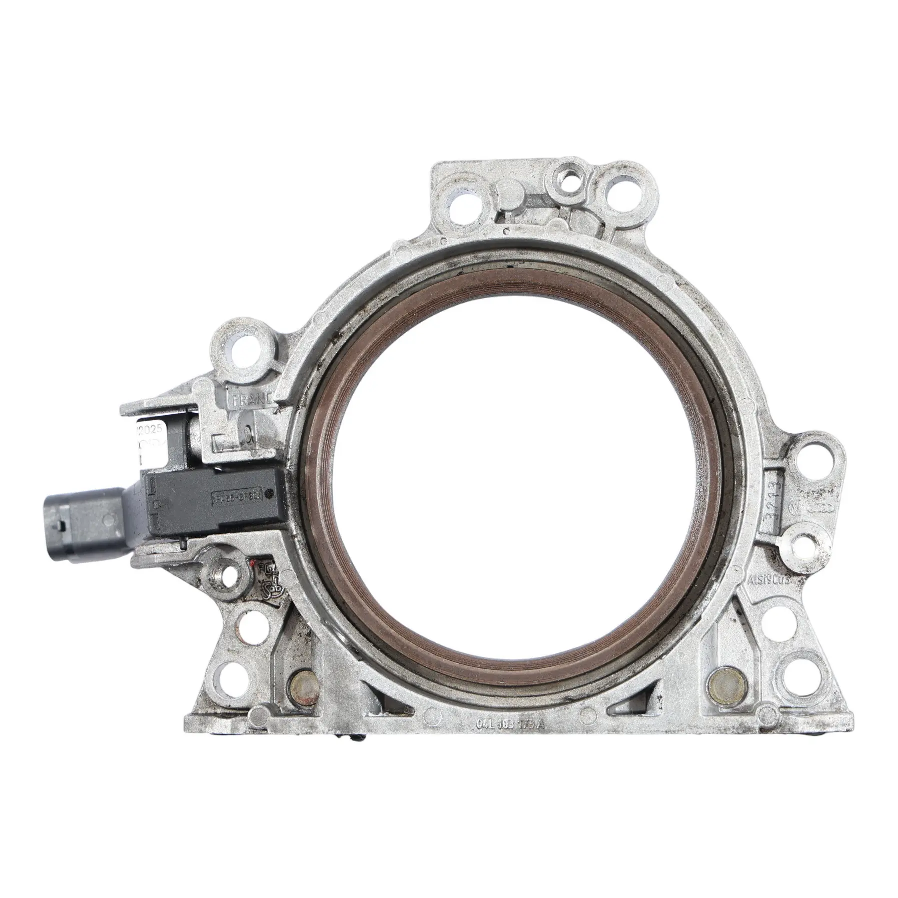 Audi A5 8T 2.0 TDI CSUB Crankshaft Oil Seal Cover With Sensor 04L103170E