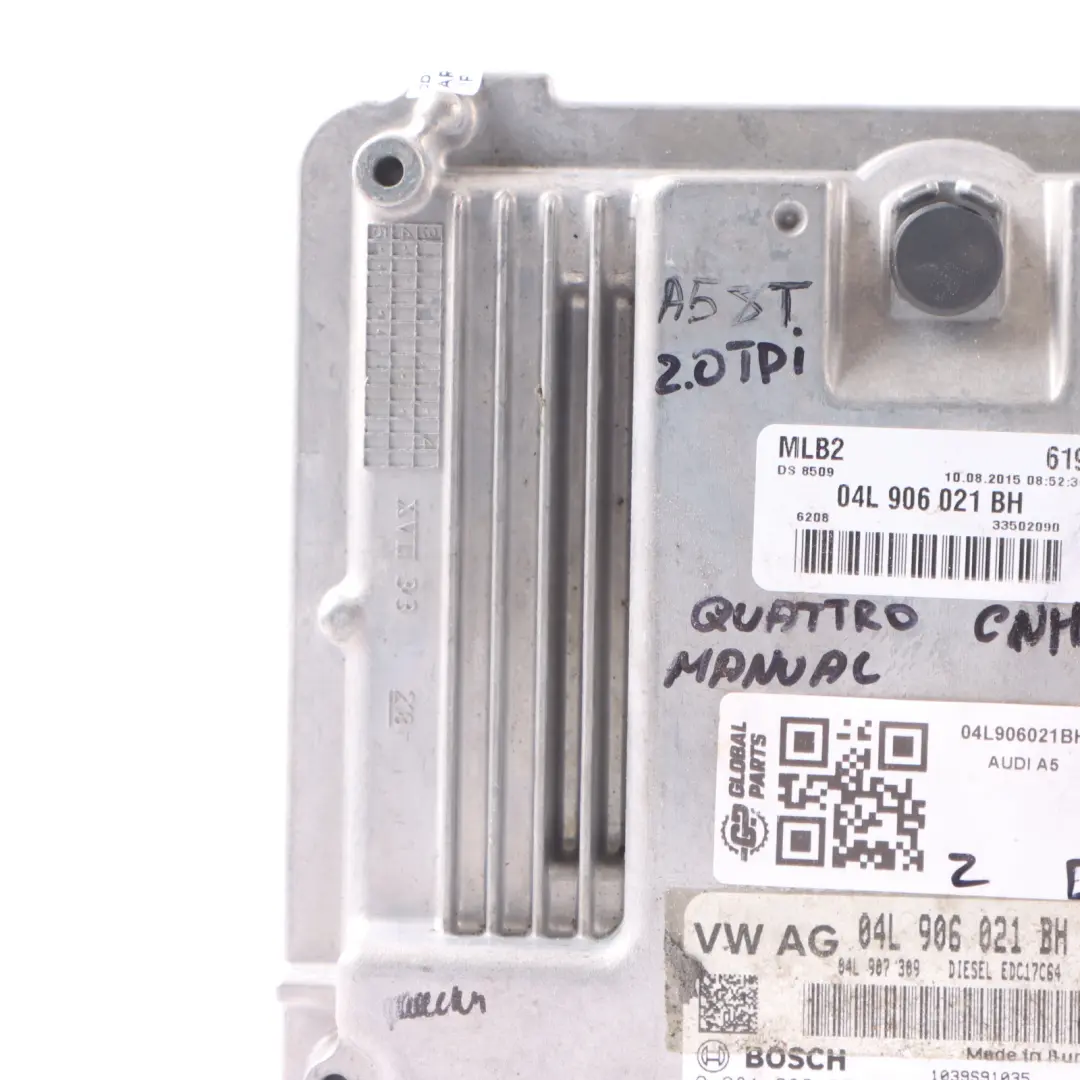 Audi A5 8T 2.0 TDI CNHA 190HP Quattro Engine Control Unit ECU Manual - SKU 04L906021BH - Part number 04L906021BH
