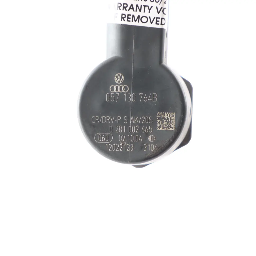 Rail High Pressure Valve to Audi A6 C6 3.0 TDI Fuel Fuel with Part number 057130764B Audi A6 C6 3.0 TDI Fuel Fuel Rail High Pressure Valve - SKU 057130764B - Part number 057130764B