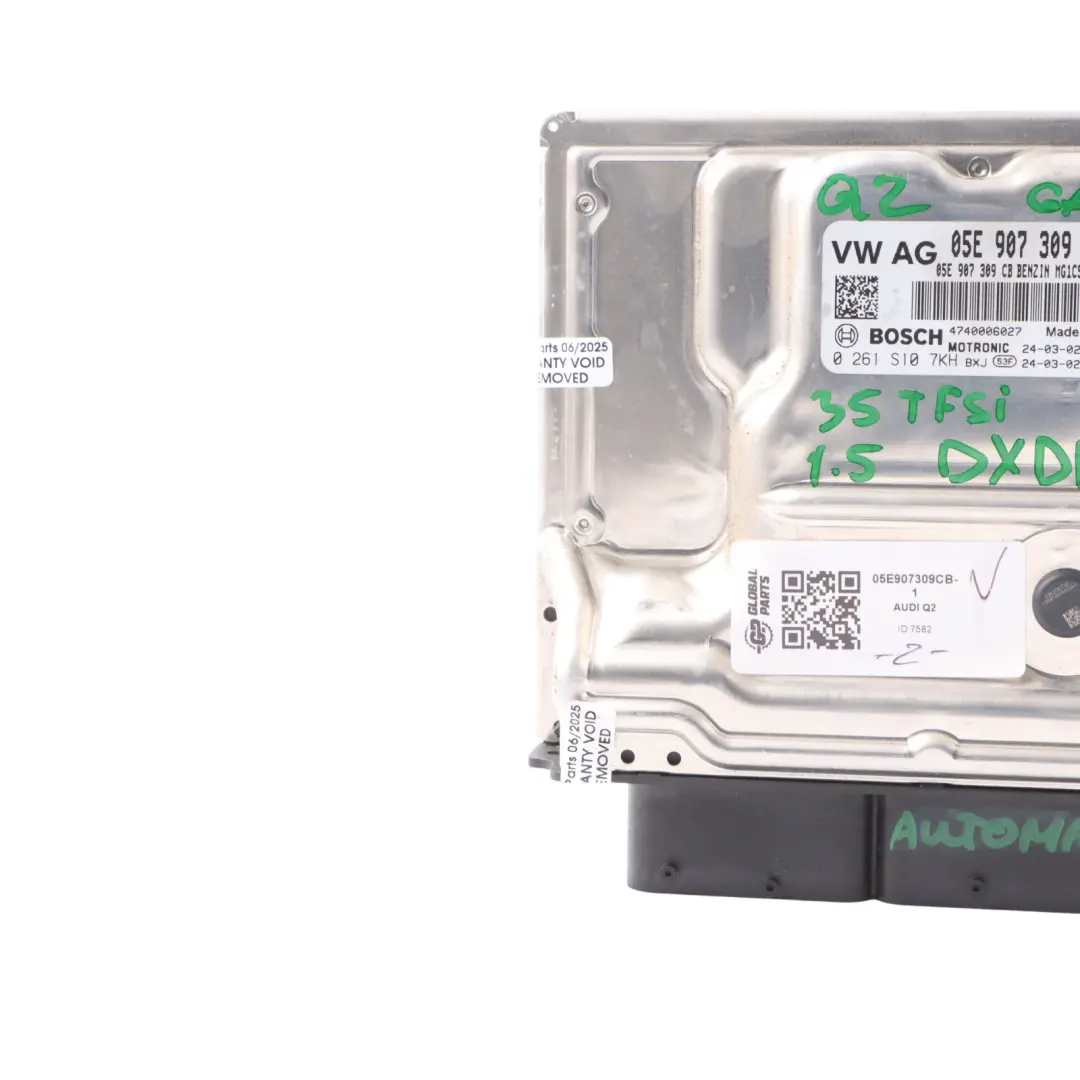 DXDB 150HP Engine Control ECU Automatic to Audi Q2 GA 35 TFSI 1.5 with Part number 05E907309CB Audi Q2 GA 35 TFSI 1.5 DXDB 150HP Engine Control ECU Automatic - SKU 05E907309CB-1 - Part number 05E907309CB