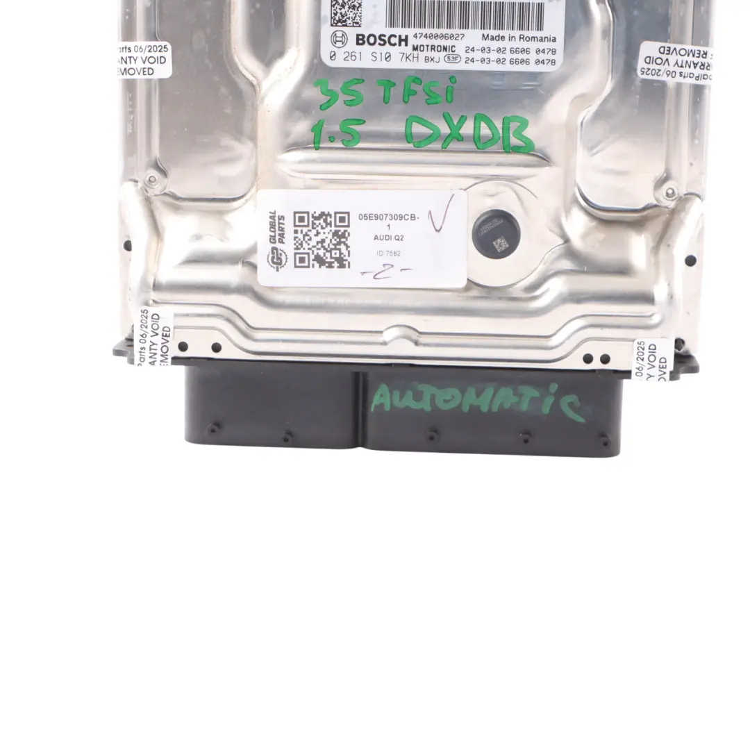 DXDB 150HP Engine Control ECU Automatic to Audi Q2 GA 35 TFSI 1.5 with Part number 05E907309CB Audi Q2 GA 35 TFSI 1.5 DXDB 150HP Engine Control ECU Automatic - SKU 05E907309CB-1 - Part number 05E907309CB