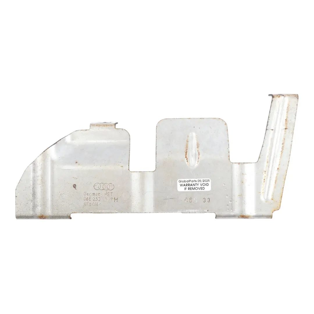 Cubierta Placa Térmico Colector Escape Inferior Izquierdo para Audi S4 B8 con número de pieza 06E253009H Audi S4 B8 Cubierta Placa Térmico Colector Escape Inferior Izquierdo - SKU 06E253009H - Número de pieza 06E253009H