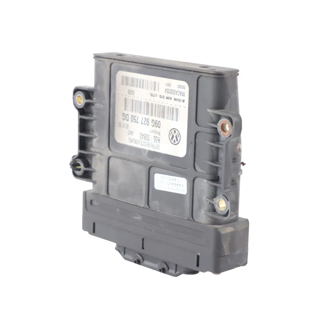 Gearbox Control Module Unit ECU to Audi A3 8P Automatic with Part number 09G927750DG Audi A3 8P Automatic Gearbox Control Module Unit ECU - SKU 09G927750DG - Part number 09G927750DG
