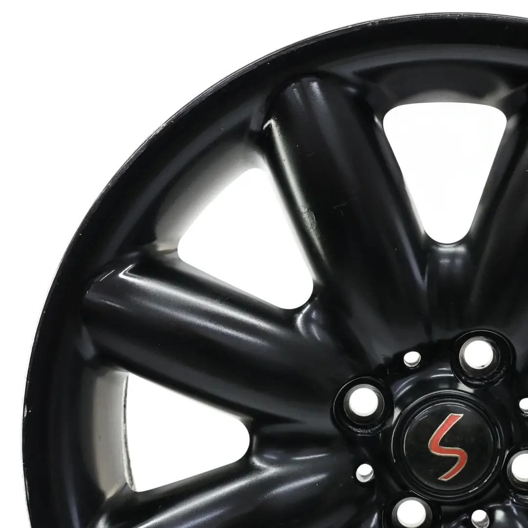 Llanta De aleacion negra 17" ET:48 7J S-Spoke 85 para Mini Cooper One R50 R53 R55 R56 con número de pieza 1512352 Mini Cooper One R50 R53 R55 R56 Llanta De aleacion negra 17" ET:48 7J S-Spoke 85 - SKU 1512352-6 - Número de pieza 1512352