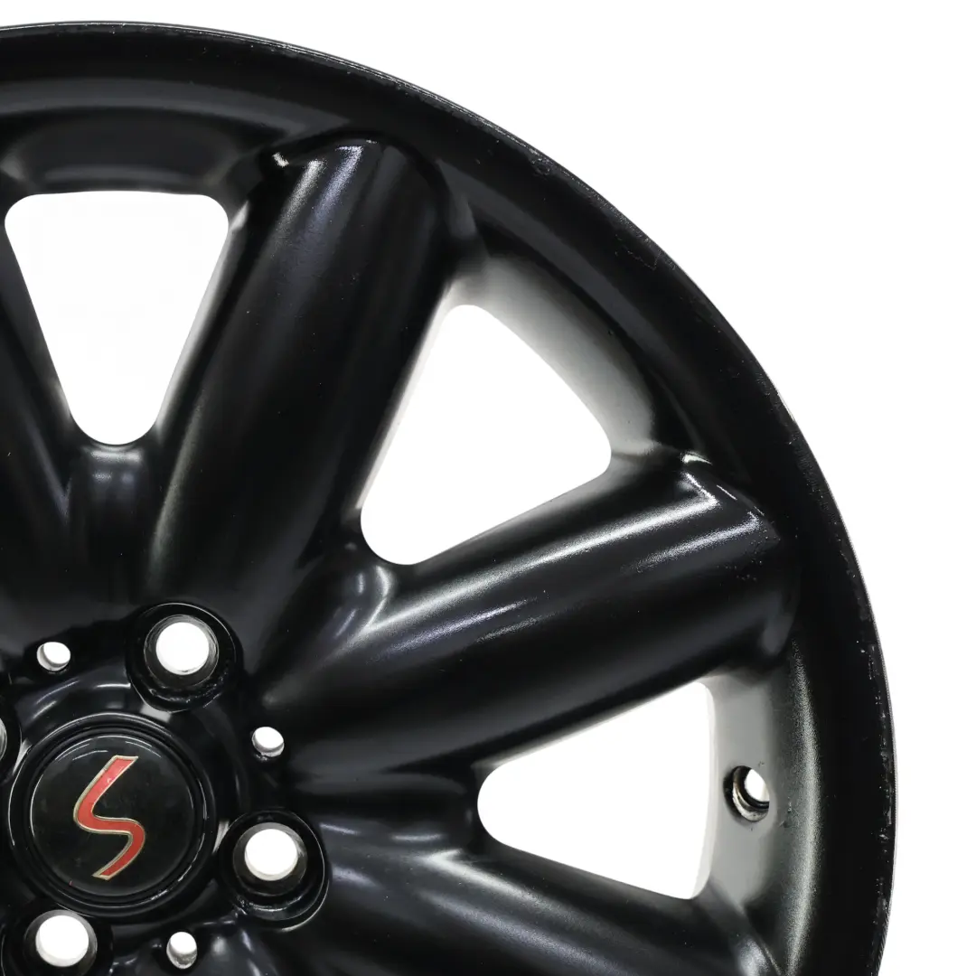 Llanta De aleacion negra 17" ET:48 7J S-Spoke 85 para Mini Cooper One R50 R53 R55 R56 con número de pieza 1512352 Mini Cooper One R50 R53 R55 R56 Llanta De aleacion negra 17" ET:48 7J S-Spoke 85 - SKU 1512352-6 - Número de pieza 1512352