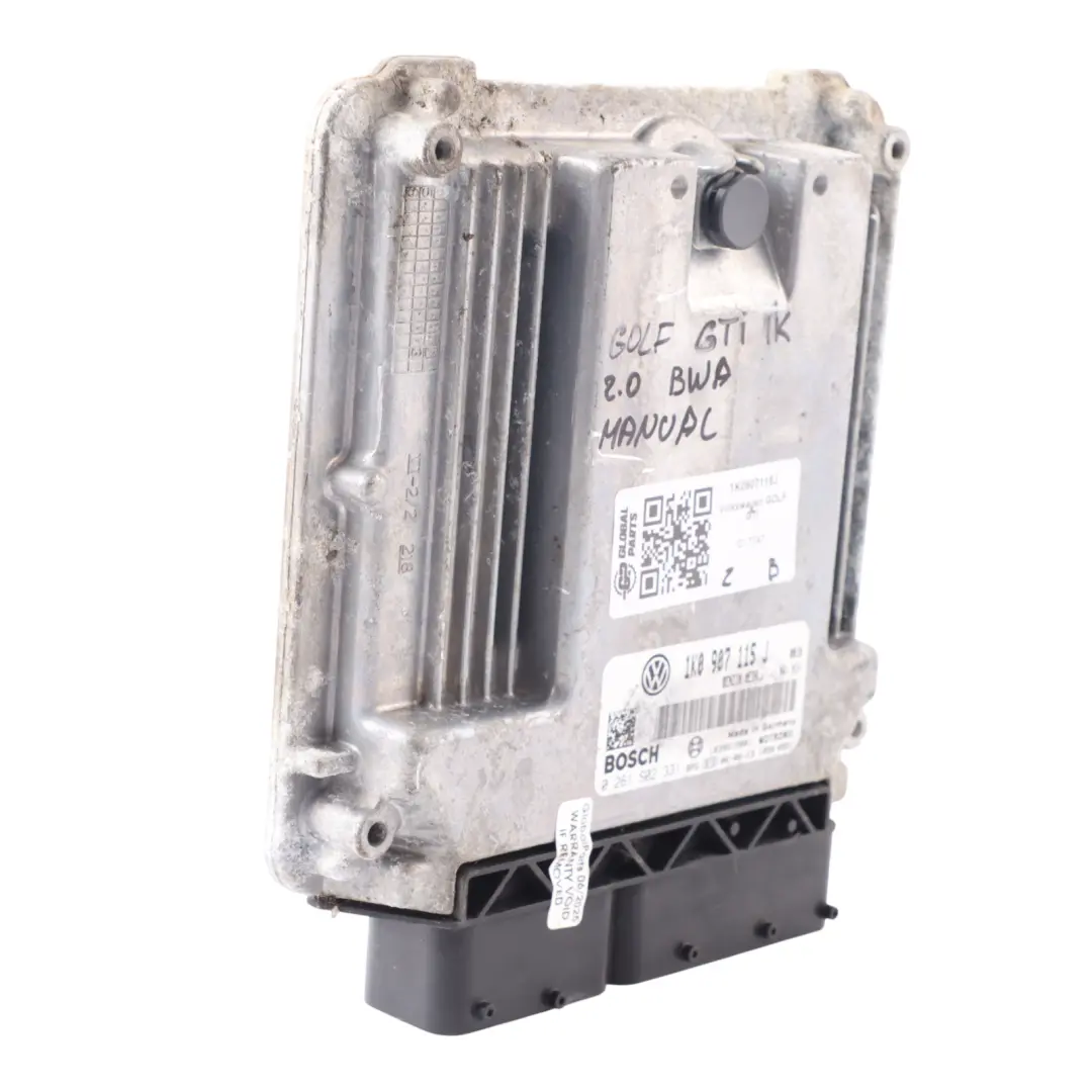 Mk5 1K GTI 2.0 TFSI BWA 200HP Engine Unit ECU Manual to Volkswagen Golf with Part number 1K0907115J Volkswagen Golf Mk5 1K GTI 2.0 TFSI BWA 200HP Engine Unit ECU Manual - SKU 1K0907115J - Part number 1K0907115J