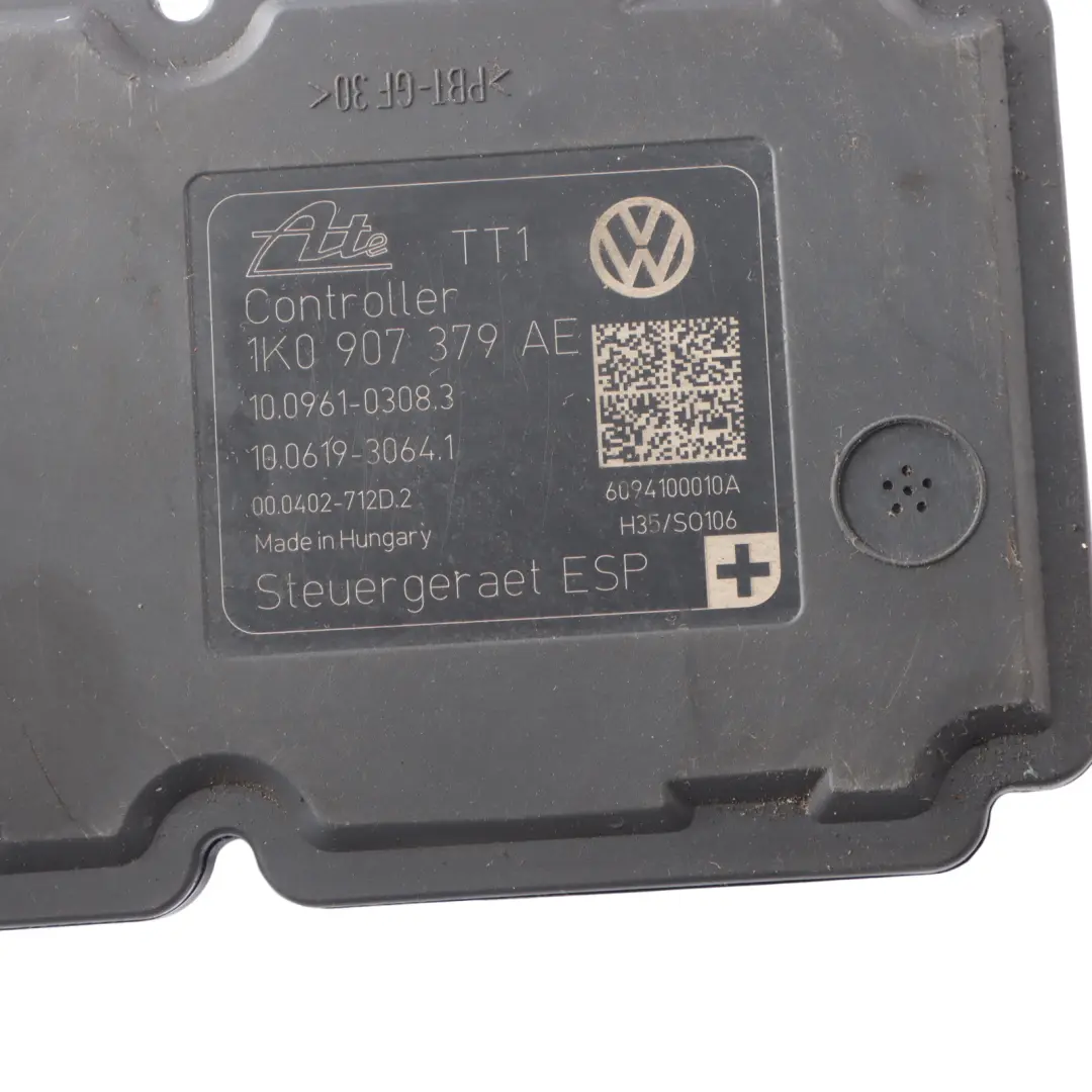 ABS Pump Braking Control Unit Module to Audi A3 8P with Part number 1K0907379AE Audi A3 8P ABS Pump Braking Control Unit Module - SKU 1K0907379AE - Part number 1K0907379AE