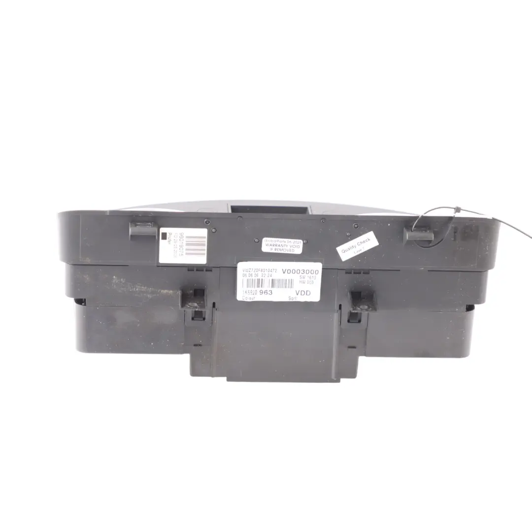 Mk5 V GTI Instrument Cluster Speedometer Clocks to Golf with Part number 1K6920963 Golf Mk5 V GTI Instrument Cluster Speedometer Clocks - SKU RHD-1K6920963 - Part number 1K6920963