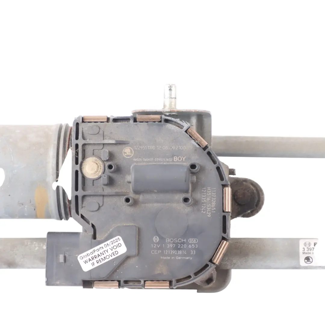 Skoda Octavia 1Z Windscreen Wiper Linkage Mechanism System Motor - SKU RHD-1Z2955023E - Part number 1Z2955023E