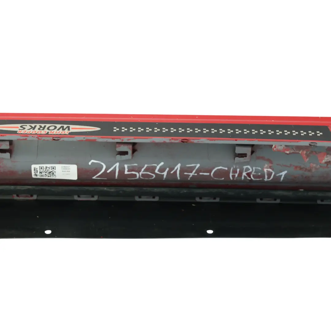 Side Skirt Mini R56 R57 JCW Left N/S Door Sill Trim Chili Red - 851 to with Part number 2156417 Side Skirt Mini R56 R57 JCW Left N/S Door Sill Trim Chili Red - 851 - SKU 2156417-CHRED1 - Part number 2156417