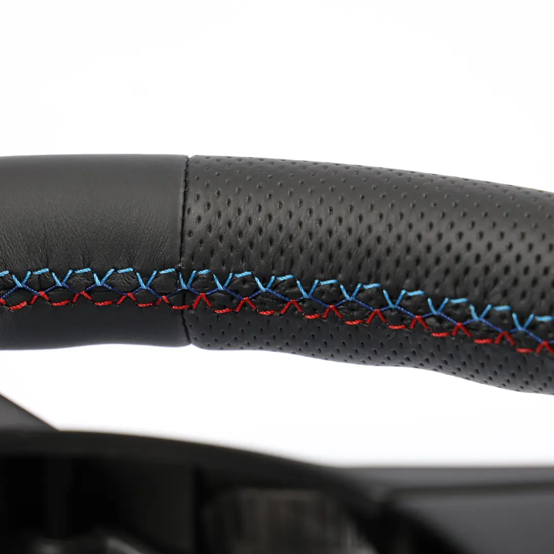 NUEVO Volante De Cuero M-Sport Manillar M-Hillos para BMW E60 E61 E63 E64 con número de pieza 2283939 BMW E60 E61 E63 E64 NUEVO Volante De Cuero M-Sport Manillar M-Hillos - SKU 2283939 - Número de pieza 2283939