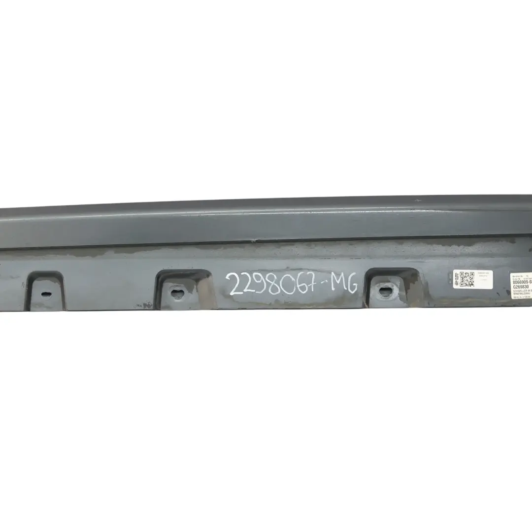 Side Skirt M Sport M5 Sill Cover Left N/S Mineralgrau Metallic - B39 to BMW F10 F11 with Part number 2298067 BMW F10 F11 Side Skirt M Sport M5 Sill Cover Left N/S Mineralgrau Metallic - B39 - SKU 2298067-MG - Part number 2298067