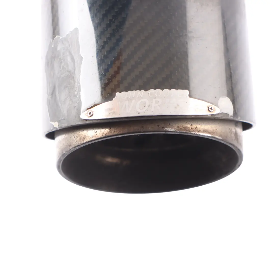 Bumper Muffler Tailpipe Exhaust End Tip Cover Carbon Set to Mini F56 Rear with Part number 2468715 Mini F56 Rear Bumper Muffler Tailpipe Exhaust End Tip Cover Carbon Set - SKU 2468715 - Part number 2468715