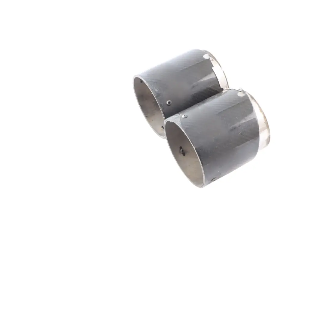 Bumper Muffler Tailpipe Exhaust End Tip Cover Carbon Set to Mini F56 Rear with Part number 2468715 Mini F56 Rear Bumper Muffler Tailpipe Exhaust End Tip Cover Carbon Set - SKU 2468715 - Part number 2468715