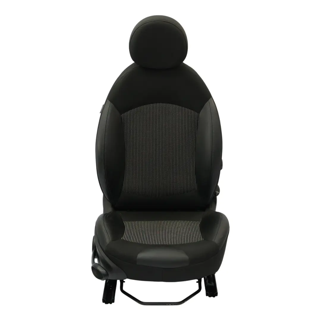 Front Seat Mini Cooper R55 R56 R57 Sport Cloth Leather Carbon Black Right O/S to with Part number 2753492 Front Seat Mini Cooper R55 R56 R57 Sport Cloth Leather Carbon Black Right O/S - SKU 2753492-3 - Part number 2753492