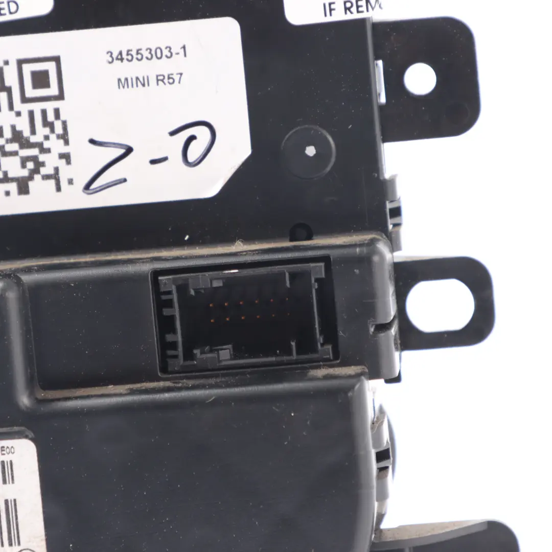 Conditioning Heater Control Unit to Mini Cooper R57 LCI Automatic Air with Part number 3455303 Mini Cooper R57 LCI Automatic Air Conditioning Heater Control Unit - SKU 3455303-1 - Part number 3455303