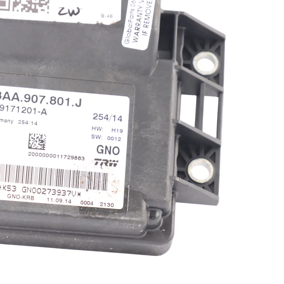 Volkswagen VW Tiguan 5N Parking Brake Handbrake Module Control Unit - SKU 3AA907801J-1 - Part number 3AA907801J