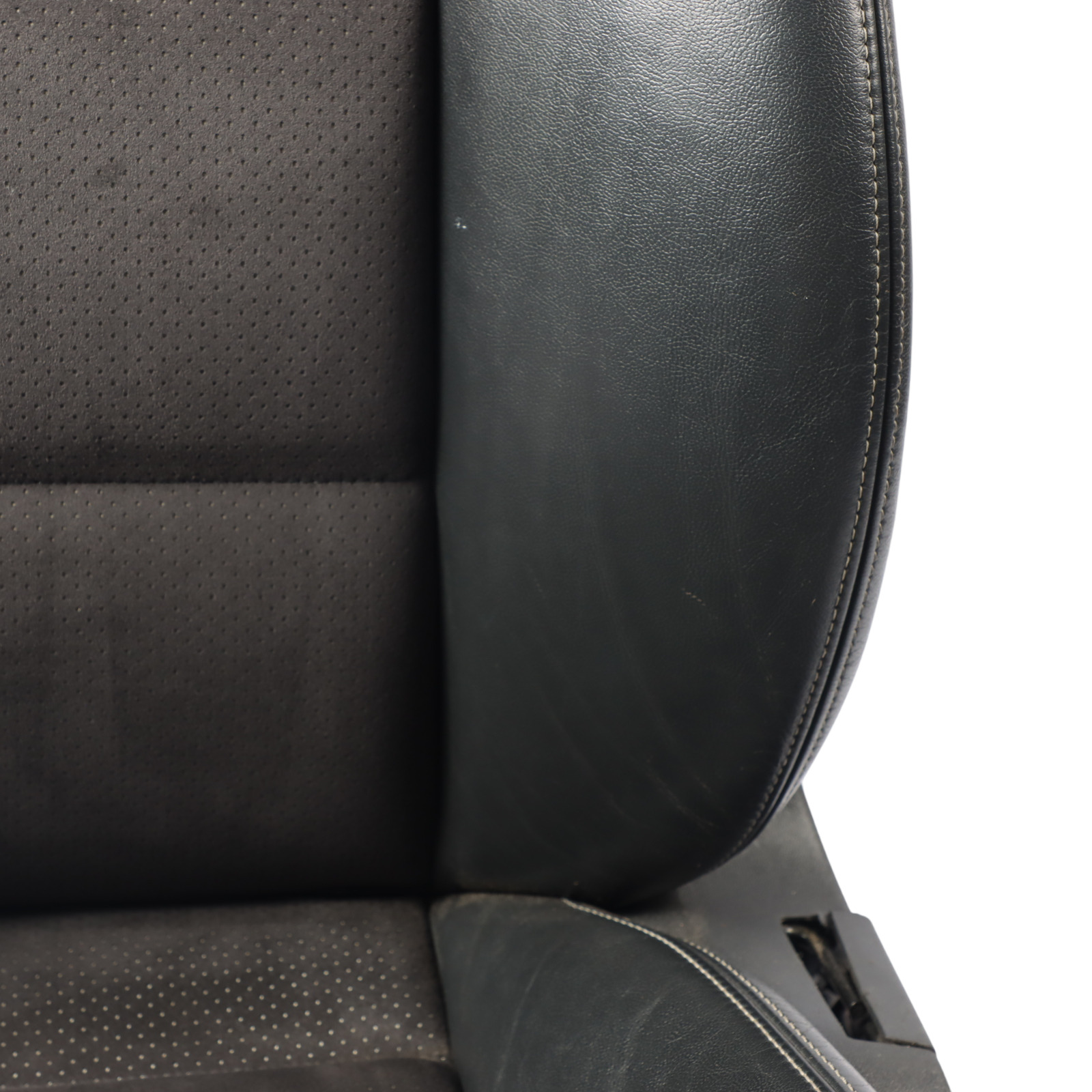 Audi A6 C6 Sport Seat Front Heated Electric Left N/S Leather Alcantara Black