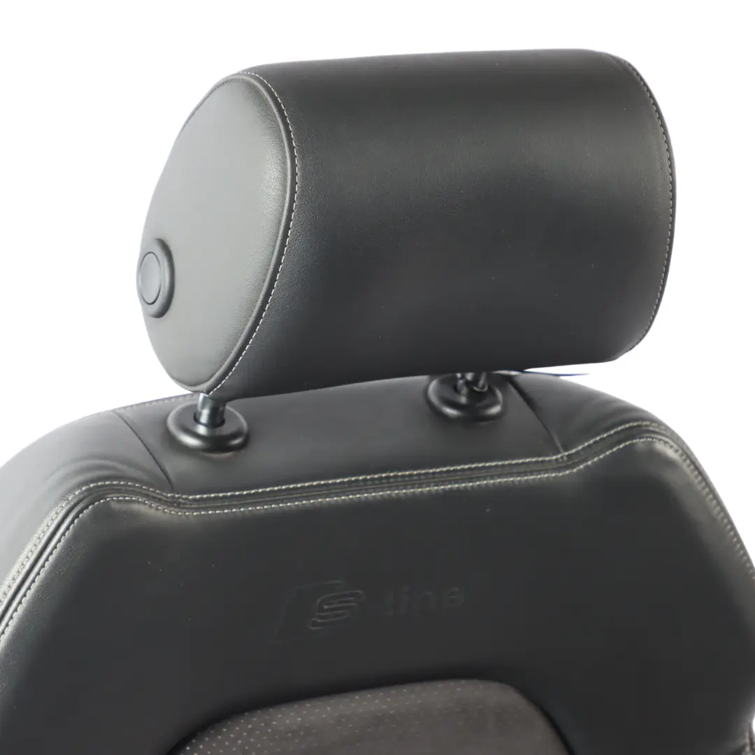 Audi A6 C6 Sport Seat Front Heated Electric Right O/S Leather Alcantara Black - SKU 4F0881806BJ-1 - Part number 4F0881806BJ