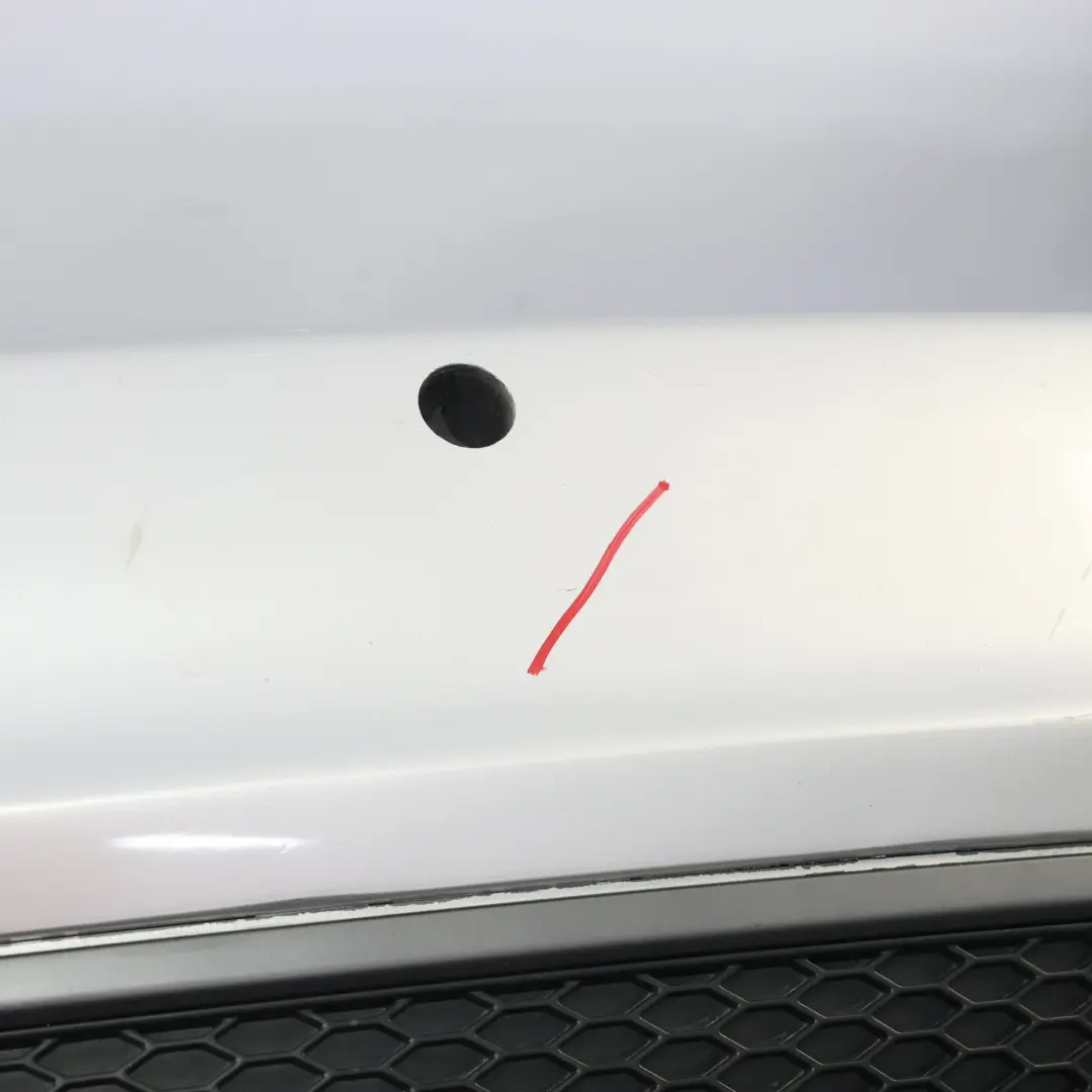 Audi A6 C6 Rear Bumper S Line Trim Panel Ice Silver Metallic - X7W - SKU 4F9807303H-ICS - Part number 4F9807303H