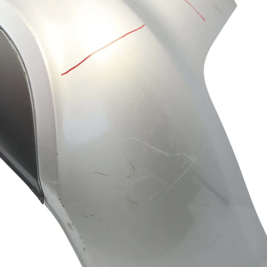 Audi A6 C6 Rear Bumper S Line Trim Panel Ice Silver Metallic - X7W - SKU 4F9807303H-ICS - Part number 4F9807303H