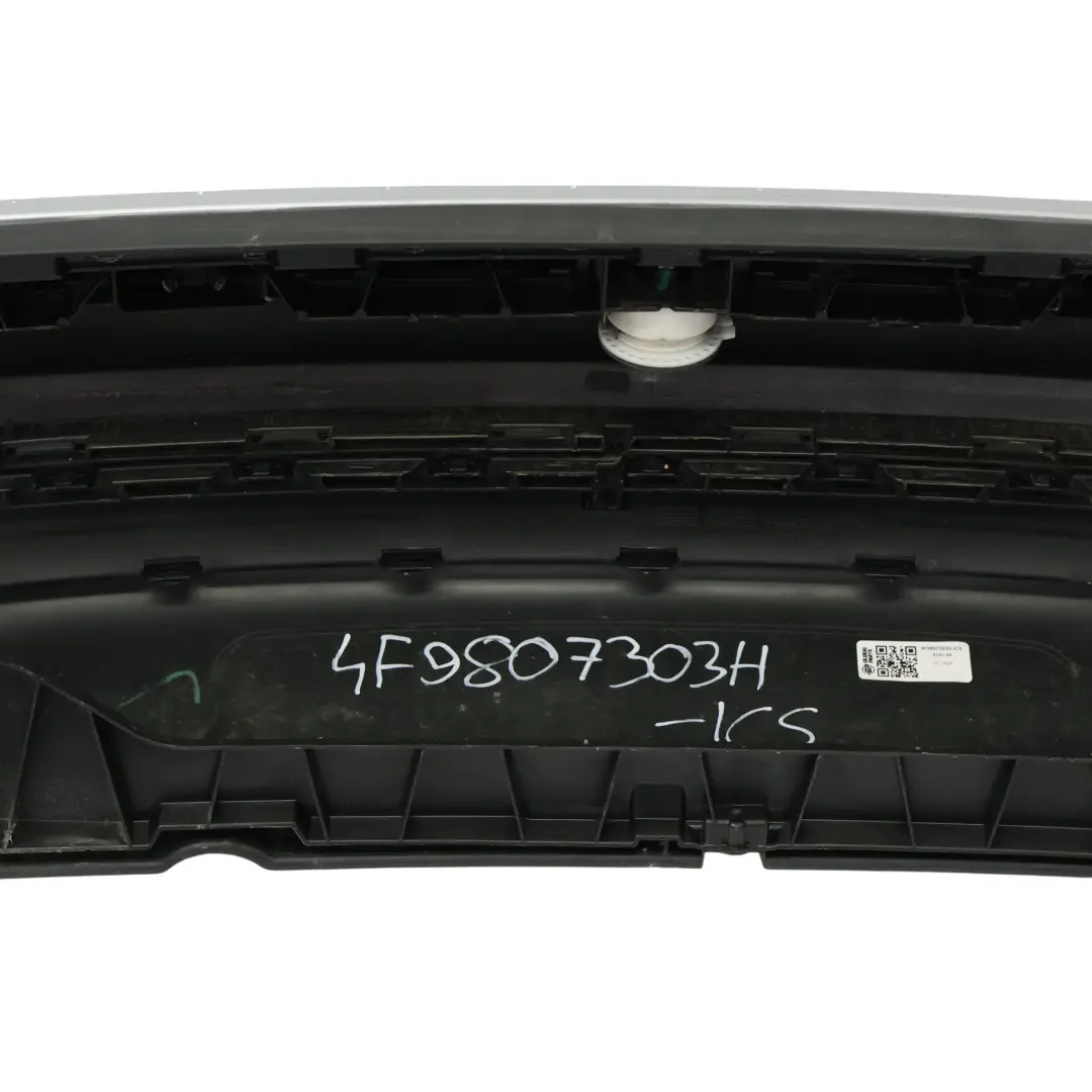 Bumper S Line Trim Panel Ice Silver Metallic - X7W to Audi A6 C6 Rear with Part number 4F9807303H Audi A6 C6 Rear Bumper S Line Trim Panel Ice Silver Metallic - X7W - SKU 4F9807303H-ICS - Part number 4F9807303H