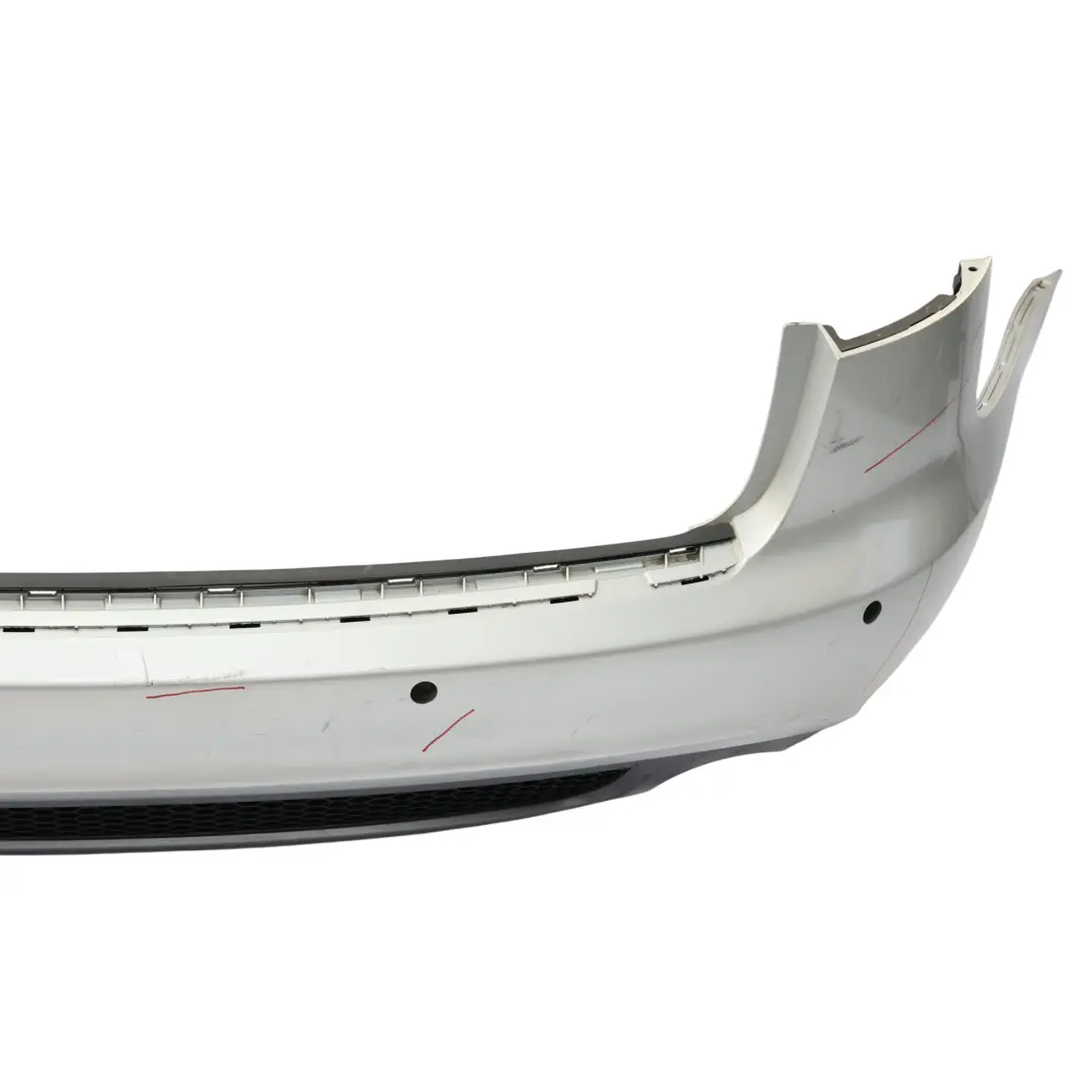 Bumper S Line Trim Panel Ice Silver Metallic - X7W to Audi A6 C6 Rear with Part number 4F9807303H Audi A6 C6 Rear Bumper S Line Trim Panel Ice Silver Metallic - X7W - SKU 4F9807303H-ICS - Part number 4F9807303H