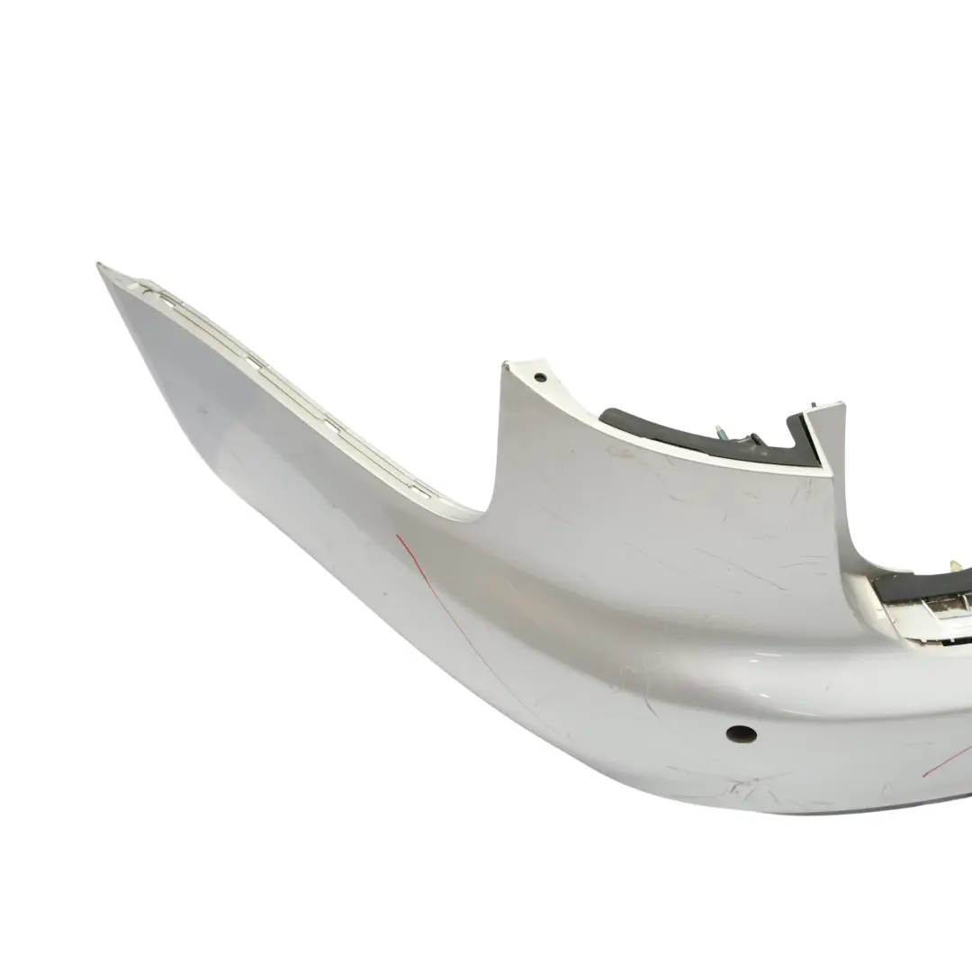 Audi A6 C6 Rear Bumper S Line Trim Panel Ice Silver Metallic - X7W - SKU 4F9807303H-ICS - Part number 4F9807303H