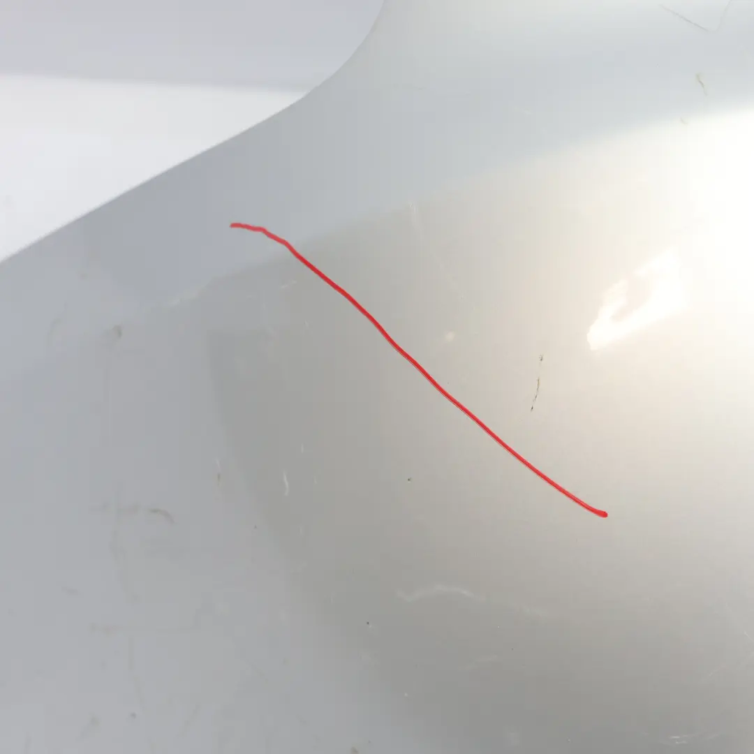 Audi A6 C6 Rear Bumper S Line Trim Panel Ice Silver Metallic - X7W - SKU 4F9807303H-ICS - Part number 4F9807303H
