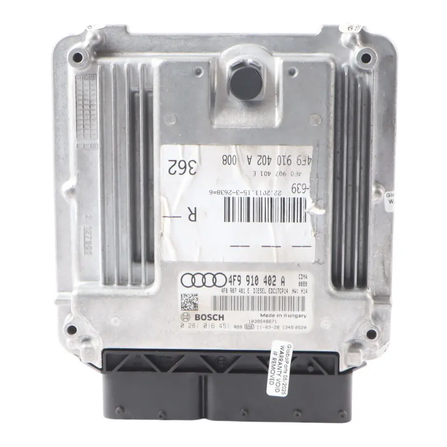 240HP CDYA Quattro Engine Module ECU Kit Automatic to Audi A6 C6 3.0 TDI with Part number 4F9910402A Audi A6 C6 3.0 TDI 240HP CDYA Quattro Engine Module ECU Kit Automatic - SKU 4F9910402A - Part number 4F9910402A