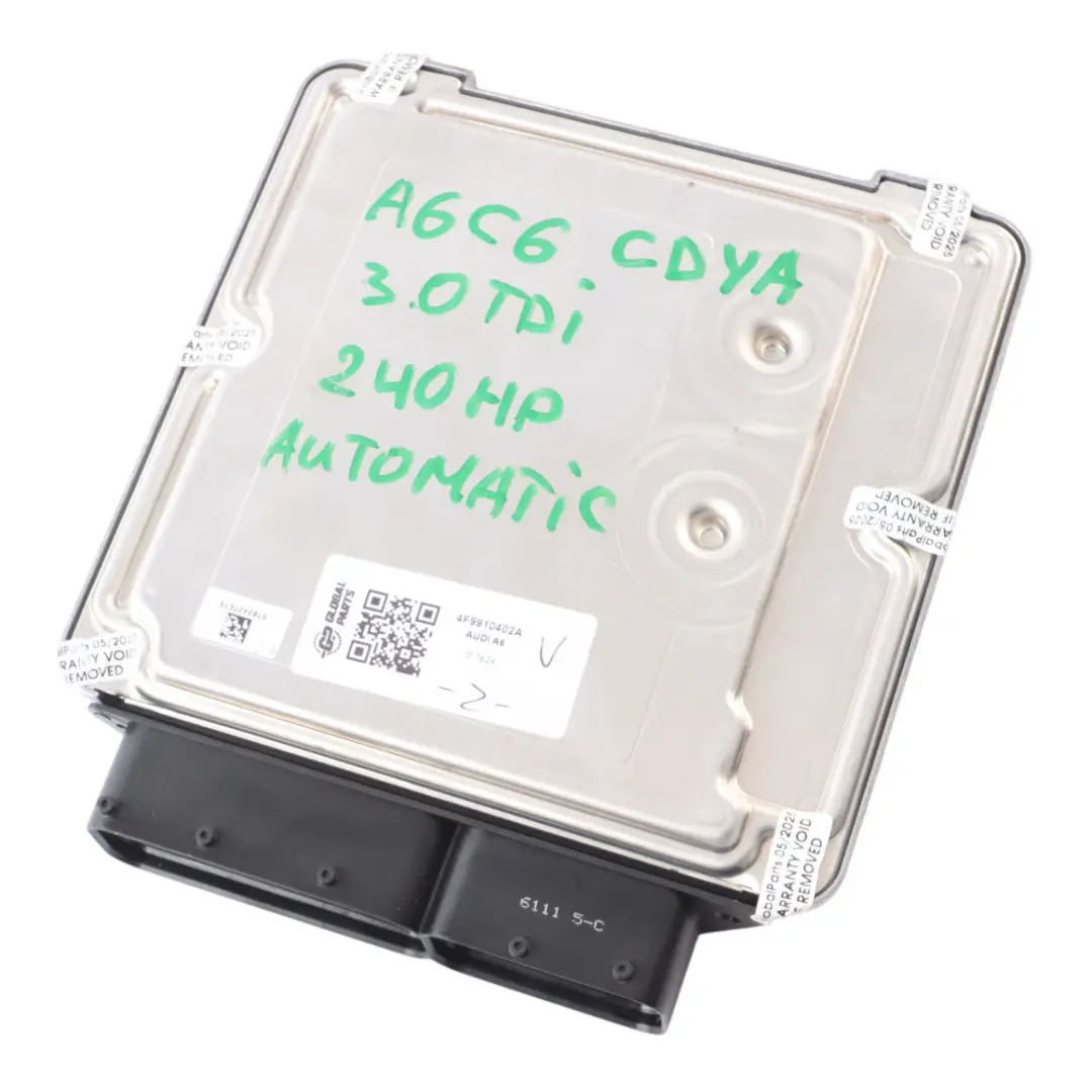 240HP CDYA Quattro Engine Module ECU Kit Automatic to Audi A6 C6 3.0 TDI with Part number 4F9910402A Audi A6 C6 3.0 TDI 240HP CDYA Quattro Engine Module ECU Kit Automatic - SKU 4F9910402A - Part number 4F9910402A