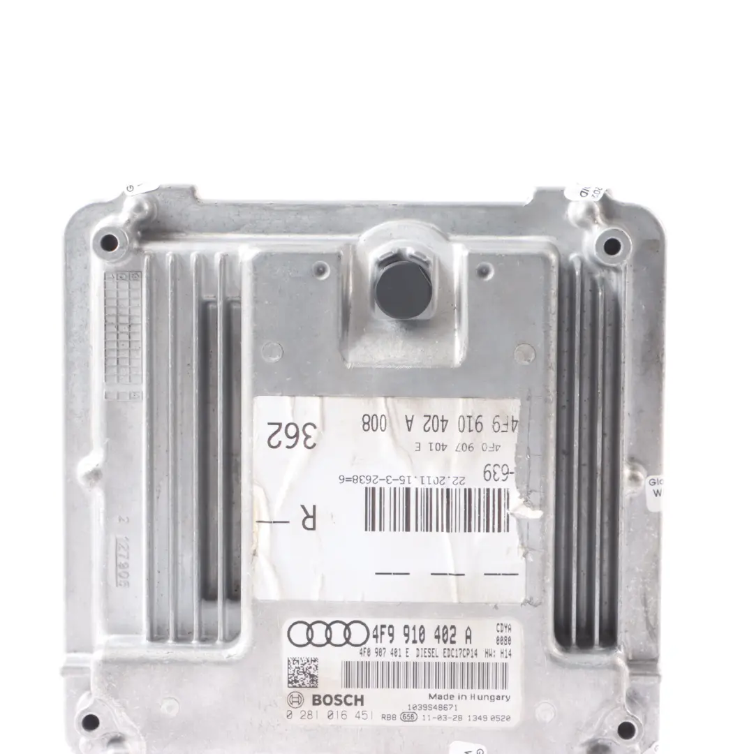 Audi A6 C6 3.0 TDI 240HP CDYA Quattro Engine Module ECU Kit Automatic - SKU 4F9910402A - Part number 4F9910402A