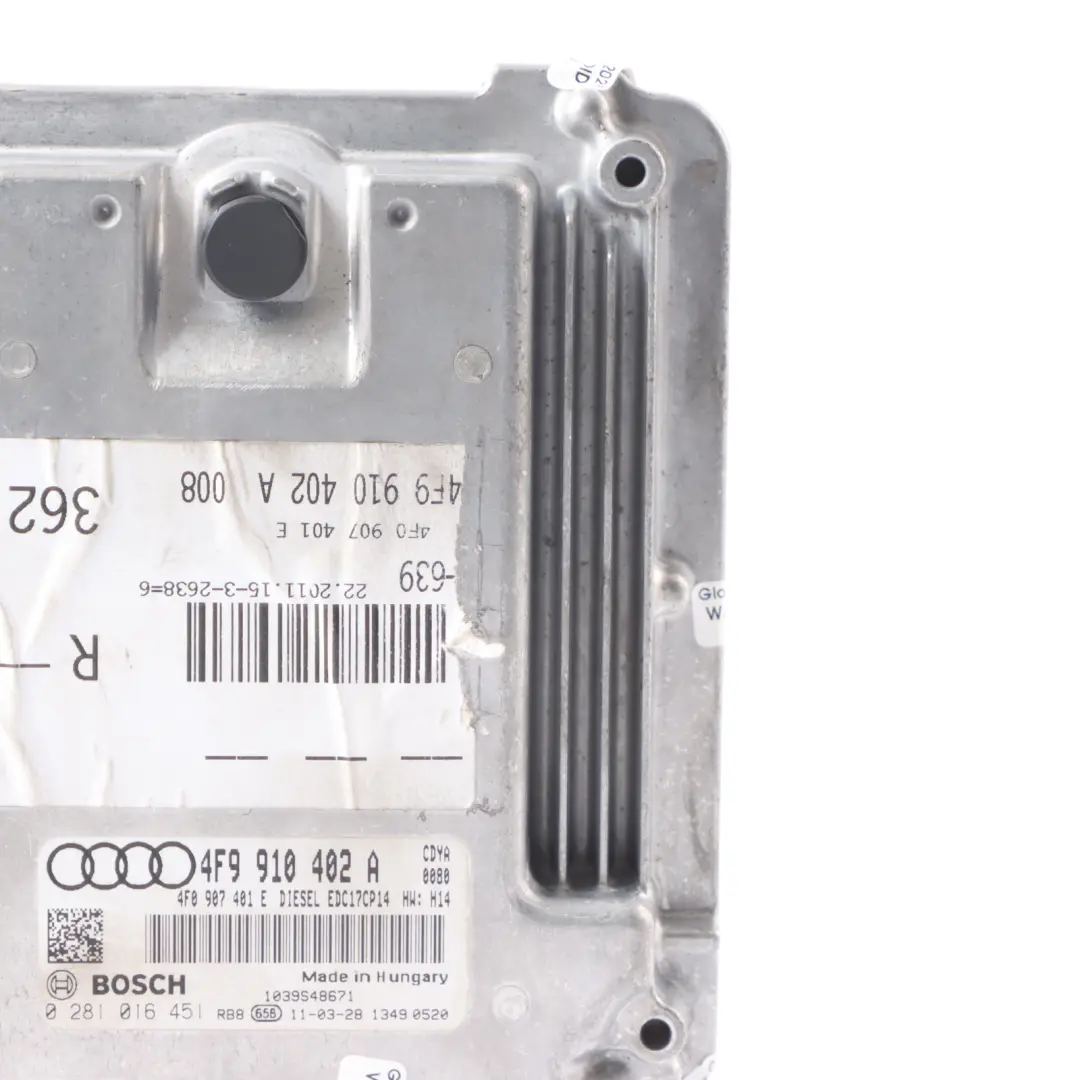 Audi A6 C6 3.0 TDI 240HP CDYA Quattro Engine Module ECU Kit Automatic - SKU 4F9910402A - Part number 4F9910402A
