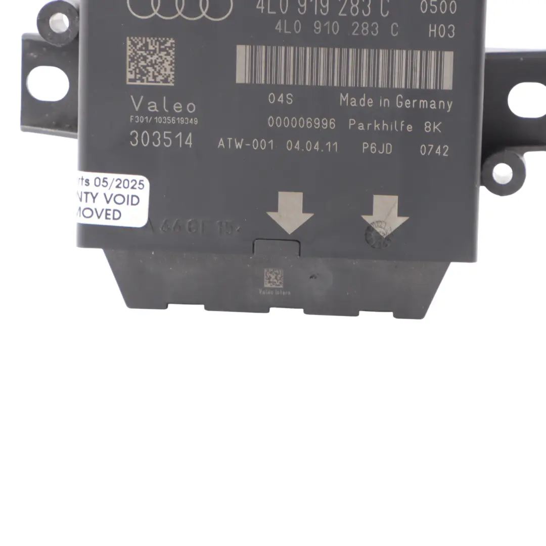 Audi A6 C6 Parking Control Unit ECU Module Sensor PDC - SKU 4L0919283C - Part number 4L0919283C