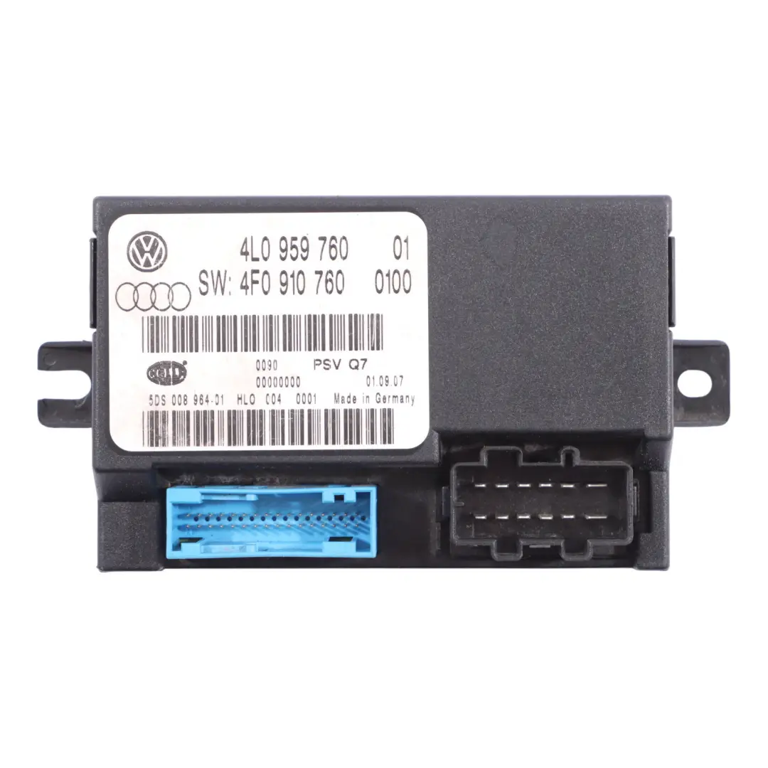 Front Memory Adjustment Module Control Left Right N/O/S to Audi Q7 4L with Part number 4L0959760 Audi Q7 4L Front Memory Adjustment Module Control Left Right N/O/S - SKU 4L0959760 - Part number 4L0959760