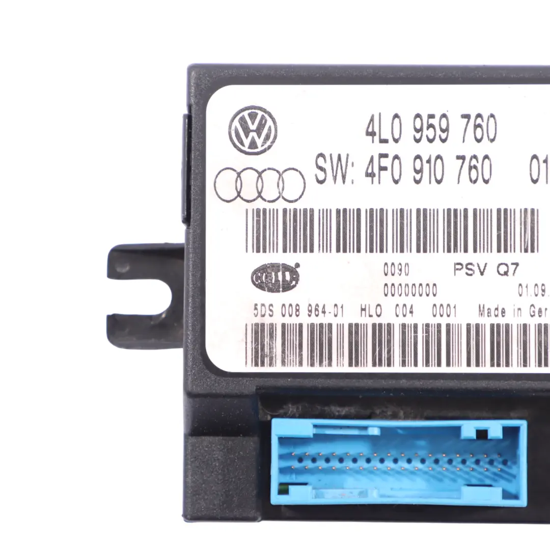 Front Memory Adjustment Module Control Left Right N/O/S to Audi Q7 4L with Part number 4L0959760 Audi Q7 4L Front Memory Adjustment Module Control Left Right N/O/S - SKU 4L0959760 - Part number 4L0959760
