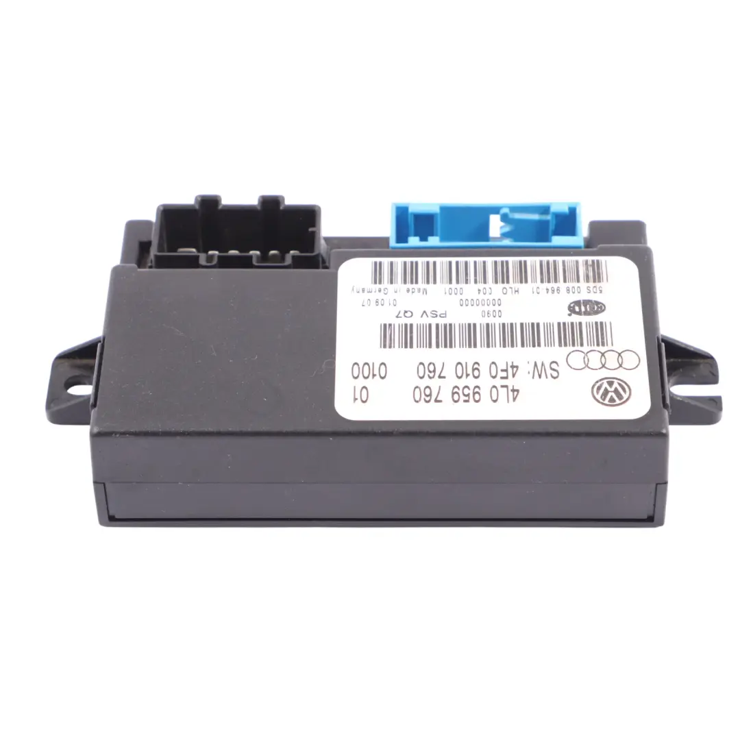 Módulo Ajuste Memoria Delantera Control Izquierda Derecha para Audi Q7 4L con número de pieza 4L0959760 Audi Q7 4L Módulo Ajuste Memoria Delantera Control Izquierda Derecha - SKU 4L0959760 - Número de pieza 4L0959760