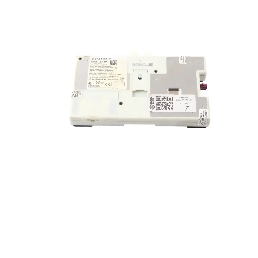 Telematics Control Module ECU Unit to BMW X1 F48 with Part number 5A049E6 BMW X1 F48 Telematics Control Module ECU Unit - SKU 5A049E6 - Part number 5A049E6